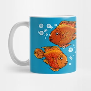 Red parrot fish Mug